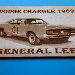 Lee Tábornok Dodge Chrager, amerikai autós találkozó résztvevőknek. Veterán őrülteknek. Fém tábla hangulattal. - otthon & életmód - dekoráció - kép & falikép - fából készült kép - Meska.hu