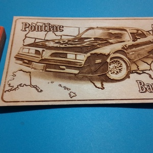 Pontiac  Bandita , a Trans Am amerikai autós találkozó résztvevőknek. Veterán őrülteknek. Fém tábla hangulattal. - otthon & életmód - dekoráció - kép & falikép - fából készült kép - Meska.hu