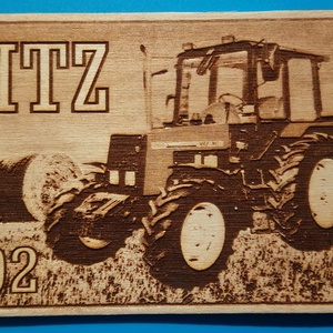 Gravírozott fa tábla  MTZ 892 Traktor rajongóknak, földműves embereknek, a vidék megszállotjainak! :), Otthon & Életmód, Dekoráció, Kép & Falikép, Fából készült kép, Gravírozás, pirográfia, MESKA