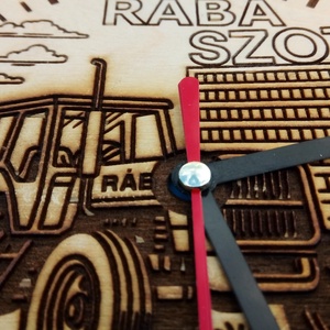 Rába traktor, SZOT üdülő előtt. Falióra, nosztalgikus hangulattal. ;) - otthon & életmód - dekoráció - fali és függő dekoráció - falióra & óra - Meska.hu