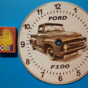 FORD F100 falióra. Amerikai autó bolondoknak, veterán autósoknak. - otthon & életmód - dekoráció - fali és függő dekoráció - falióra & óra - Meska.hu