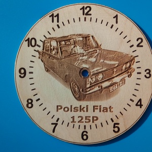 Polski fiat 125 mintás falióra. - otthon & életmód - dekoráció - fali és függő dekoráció - falióra & óra - Meska.hu
