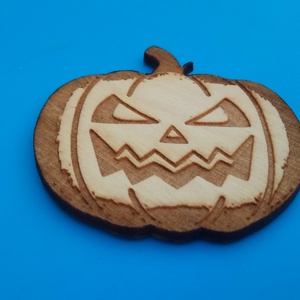 Hűtőmágnes haloween tök , töklámpás mintával.  - otthon & életmód - konyhafelszerelés, tálalás - konyhai dekoráció - hűtőmágnes - Meska.hu