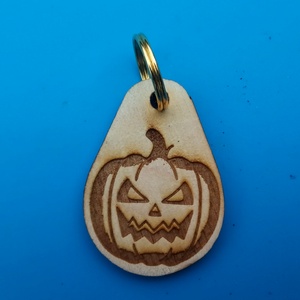 Töklámpás kulcstartó. Haloween tök mintás. , Táska & Tok, Kulcstartó & Táskadísz, Kulcstartó, Gravírozás, pirográfia, MESKA