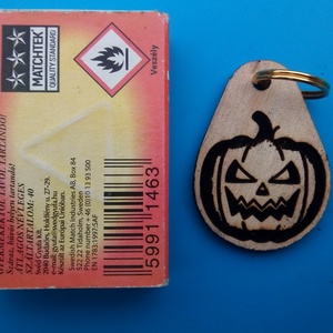 Töklámpás kulcstartó. Haloween tök mintás.  - táska & tok - kulcstartó & táskadísz - kulcstartó - Meska.hu