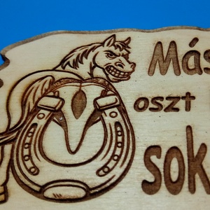 Kutyatábla, veszélyesen rúgó lóval. (2) - esküvő - dekoráció - tábla & jelzés - Meska.hu