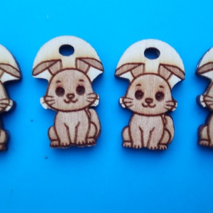 Nyuszis cipőfűződísz. (nyúl, nyuszi,  nyulas mintával.) - ékszer - lábdísz és testékszer - lábgyűrű és lábdísz - Meska.hu