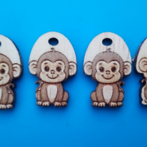 Majmos cipőfűződísz. Majom mintás dísz. Karlánc, bokalánc alapanyag. - ékszer - lábdísz és testékszer - lábgyűrű és lábdísz - Meska.hu