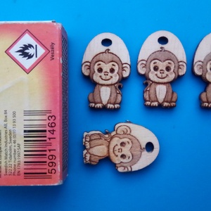 Majmos cipőfűződísz. Majom mintás dísz. Karlánc, bokalánc alapanyag. - ékszer - lábdísz és testékszer - lábgyűrű és lábdísz - Meska.hu