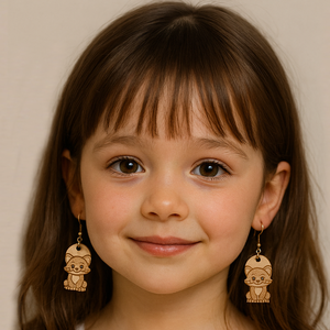 Gravírozott, kivágott cica fülbevaló.  - esküvő - ékszer - fülbevaló - Meska.hu