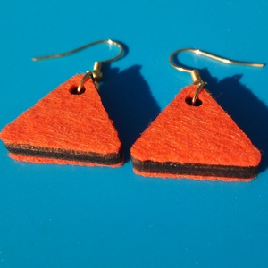 Narancs filc bevonatú egyedi buli fülbevaló. Karácsonyra, szilveszterre, mikulásra, vidám házibuliba vagy ajándékba. - esküvő - ékszer - fülbevaló - Meska.hu