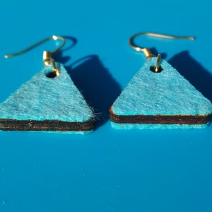 Vil.kék filc bevonatú buli fülbevaló. Karácsonyra, szilveszterre, mikulásra, vidám házibuliba, koncertre vagy ajándékba. - esküvő - ékszer - fülbevaló - Meska.hu