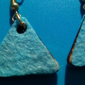 Vil.kék filc bevonatú buli fülbevaló. Karácsonyra, szilveszterre, mikulásra, vidám házibuliba, koncertre vagy ajándékba. - esküvő - ékszer - fülbevaló - Meska.hu