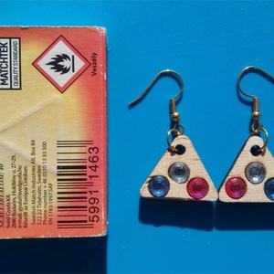 Kék, fehér, rózsaszín strasszos buli fülbevaló. Karácsonyra, szilveszterre, mikulásra, vidám házibuliba vagy ajándékba. - esküvő - ékszer - fülbevaló - Meska.hu