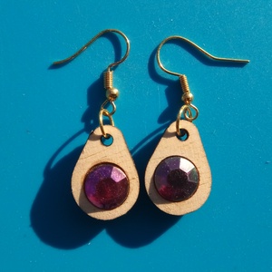 Színjátszó strasszos csepp fülbevaló. Karácsonyra, szilveszterre, mikulásra, vidám házibuliba, koncertre vagy ajándékba., Esküvő, Ékszer, Fülbevaló, Ékszerkészítés, Gravírozás, pirográfia, MESKA