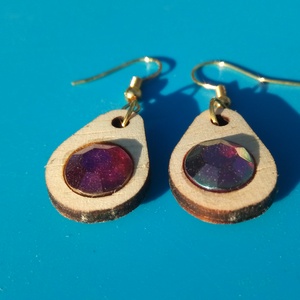 Színjátszó strasszos csepp fülbevaló. Karácsonyra, szilveszterre, mikulásra, vidám házibuliba, koncertre vagy ajándékba. - esküvő - ékszer - fülbevaló - Meska.hu