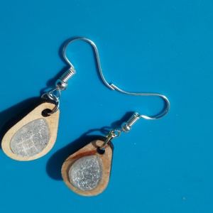 Ezüst csepp strasszos buli fülbevaló Karácsonyra, szilveszterre, mikulásra, vidám házibuliba, koncertre vagy ajándékba. - esküvő - ékszer - fülbevaló - Meska.hu