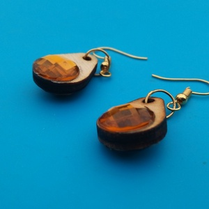 Sárga csepp strasszos buli fülbevaló Karácsonyra, szilveszterre, mikulásra, vidám házibuliba, koncertre vagy ajándékba. - esküvő - ékszer - fülbevaló - Meska.hu