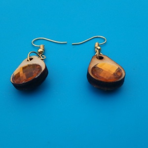 Sárga csepp strasszos buli fülbevaló Karácsonyra, szilveszterre, mikulásra, vidám házibuliba, koncertre vagy ajándékba. - esküvő - ékszer - fülbevaló - Meska.hu