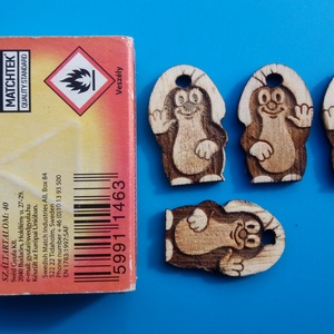 Vakondos cipőfűződísz. Vakondokos, vakondok, vakond mintás dísz. - táska & tok - kulcstartó & táskadísz - kulcstartó - Meska.hu