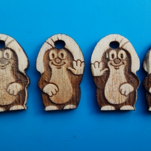 Vakondos cipőfűződísz. Vakondokos, vakondok, vakond mintás dísz. - táska & tok - kulcstartó & táskadísz - kulcstartó - Meska.hu