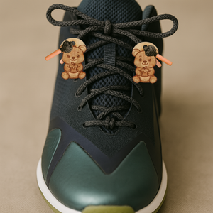 Macis cipőfűződísz. Medvés, maci, medve mintás dísz. Karlánc, bokalánc alapanyag., Ékszer, Lábdísz és Testékszer, Lábgyűrű és Lábdísz, Gravírozás, pirográfia, MESKA