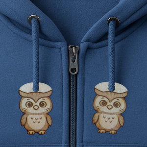 Baglyos zsinórdísz. Bagoly mintával készült háti- és tornazsákdísz. Bagollyal készült függődísz. A csomagban 2 db van., Ékszer, Lábdísz és Testékszer, Lábgyűrű és Lábdísz, Gravírozás, pirográfia, MESKA