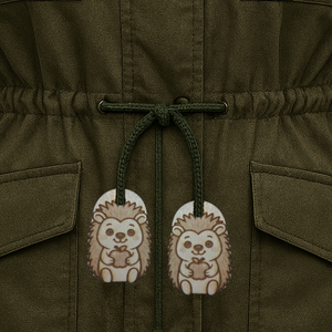 Sündisznós sünis zsinórdísz Süni mintával készült háti és tornazsákdísz. Sünivel készült függődísz. A csomagban 2 db van - Meska.hu