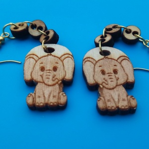 Láncos Elefánt fülbevaló. Elafántos füldísz elafánttal Kiváló ajándék lánynak, vidám hölgynek nőnek szilveszterre. - esküvő - ékszer - fülbevaló - Meska.hu