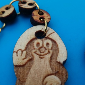 Láncos Vakond fülbevaló. Vakondos füldísz vakonddal. Kiváló ajándék lánynak, vidám hölgynek, nőnek szilveszterre. - esküvő - ékszer - fülbevaló - Meska.hu