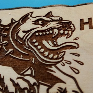 Humoros(nak szánt) kutyatábla. Ha elszakad... Vigyázz a kutya harap helyett.  - otthon & életmód - dekoráció - kép & falikép - táblakép - Meska.hu