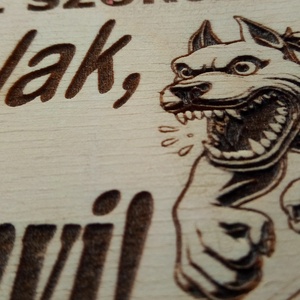 Humoros(nak szánt) kutyatábla. Neked annyi.... Vigyázz a kutya harap helyett.  - otthon & életmód - dekoráció - kép & falikép - táblakép - Meska.hu