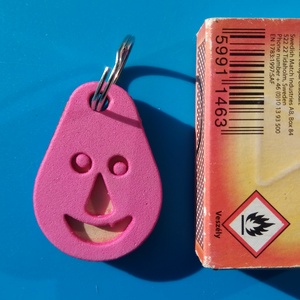 Rózsaszín, Nevető kulcstartó. Vidám gyerekeknek, vicces felnőtteknek, humoros öregeknek vagy szomorúaknak ajándékba.  - táska & tok - kulcstartó & táskadísz - kulcstartó - Meska.hu