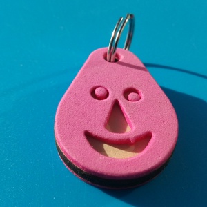 Rózsaszín, Nevető kulcstartó. Vidám gyerekeknek, vicces felnőtteknek, humoros öregeknek vagy szomorúaknak ajándékba.  - táska & tok - kulcstartó & táskadísz - kulcstartó - Meska.hu