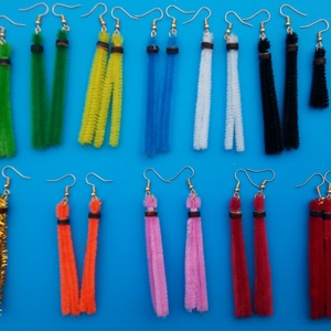 Boa fülbevalók Pirosboa, Narancsboa, Zöldboa, Rózsaboa várja új fülének jelentkezését. Lányoknak hölgyeknek alkalmi dísz - Meska.hu