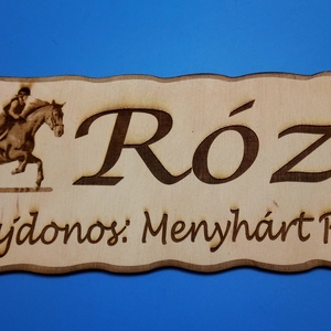 Megrendelésre készült lovas Menyhárt tábla. - Meska.hu