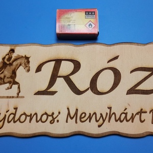 Megrendelésre készült lovas Menyhárt tábla. - otthon & életmód - ház & kert - névtábla - Meska.hu