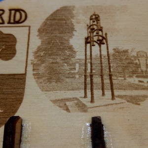 Fali kulcstartó, Érd városának harang és címer mintájával. - otthon & életmód - dekoráció - fali és függő dekoráció - fali kulcstartó - Meska.hu