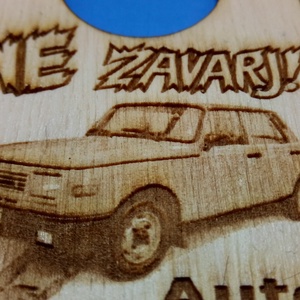 Ne zavarj! tábla, Wartburg 353 HH limuzin mintával autósoknak, szerelőknek, veteránosoknak, DDR mánoknak. NDK örülteknek - esküvő - dekoráció - tábla & jelzés - Meska.hu