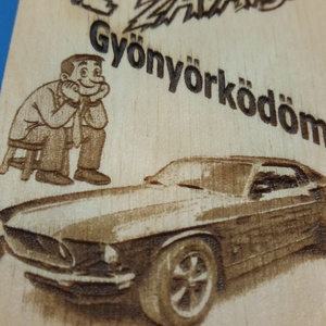 NE ZAVARJ! tábla. FORD Mustang mintával. Vicces akasztó USA autó rajongónak, fordosnak, mustangosnak, veteránosnak. - esküvő - dekoráció - tábla & jelzés - Meska.hu