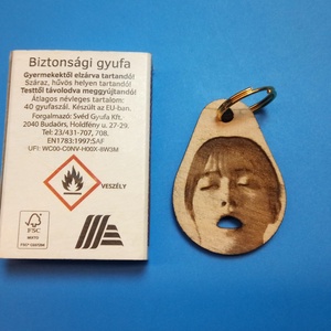 Pajzán kulcstartó. Tátika 3. Kedves női arc, egy kis csavarral. Férfiaknak kiváló ajándék. Persze, célzás nélkül. ;-) - táska & tok - kulcstartó & táskadísz - kulcstartó - Meska.hu