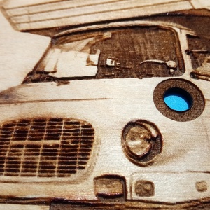 Barkas lakóautó mintás falióra. Quarc óra, barkasosnak, veteránosnak, férfinak, fiúnak, autósnak, NDK, DDR, 2T őrültnek. - otthon & életmód - dekoráció - fali és függő dekoráció - falióra & óra - Meska.hu