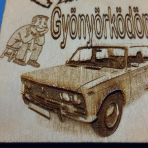 LADA 2103 mintás NE ZAVARJ! tábla. Vicces, humoros ajándék ladásnak, veteránosnak, autósnak férfinak zsigulisnak srácnak - esküvő - dekoráció - tábla & jelzés - Meska.hu