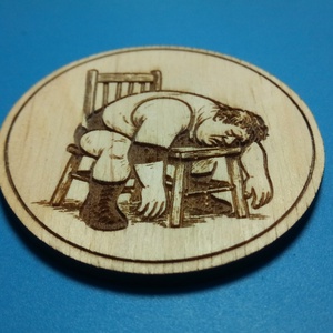 Hűtőmágnes, Pihenő Pankrátor vagy sportoló mintával. Vicces rajz vidám embereknek a hűtőre. Ha egy humoros ajándék kell! - táska & tok - kulcstartó & táskadísz - kulcstartó - Meska.hu