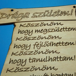 Esküvői Szülőköszöntő pergamen. Ajándék falitábla esküvőre. Apának, anyának szívből adható, falra akasztható emléktábla. - esküvő - emlék & ajándék - szülőköszöntő ajándék - Meska.hu