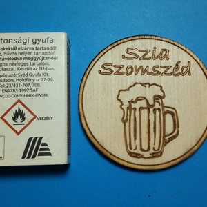 Szia szomszéd hűtőmágnes. Ajándékba, meglepetésnek, köszönetnek, fiú szomszédnak. - otthon & életmód - konyhafelszerelés, tálalás - konyhai dekoráció - hűtőmágnes - Meska.hu