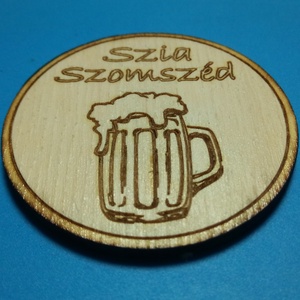 Szia szomszéd hűtőmágnes. Ajándékba, meglepetésnek, köszönetnek, fiú szomszédnak. - otthon & életmód - konyhafelszerelés, tálalás - konyhai dekoráció - hűtőmágnes - Meska.hu