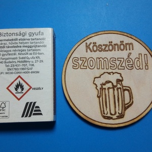 Köszönöm szomszéd! Ajándék űtőmágnes. Köszönet nyilvánítás kedves szomszédúnknak a segítségért. Fiú verzió. - otthon & életmód - konyhafelszerelés, tálalás - konyhai dekoráció - hűtőmágnes - Meska.hu