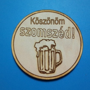 Köszönöm szomszéd! Ajándék űtőmágnes. Köszönet nyilvánítás kedves szomszédúnknak a segítségért. Fiú verzió. - otthon & életmód - konyhafelszerelés, tálalás - konyhai dekoráció - hűtőmágnes - Meska.hu