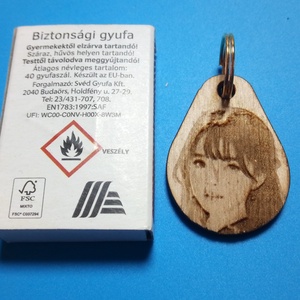 Szerelmi ajándék. Portré kulcstartó, szerelmed képével egyedileg elkészítve. (A minta női arc is megvásárolható.) 1 - táska & tok - kulcstartó & táskadísz - kulcstartó - Meska.hu